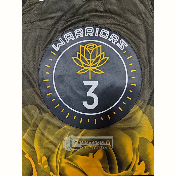 Camiseta Golden State Warriors Jordan Poole NO 3 Ciudad 2022-23 Negro